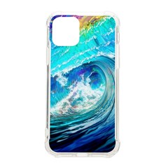 Tsunami Waves Ocean Sea Nautical Nature Water Painting iPhone 11 Pro 5.8 Inch TPU UV Print Case