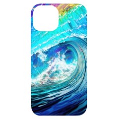 Tsunami Waves Ocean Sea Nautical Nature Water Painting iPhone 14 Black UV Print Case