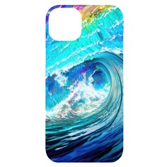 Tsunami Waves Ocean Sea Nautical Nature Water Painting iPhone 14 Plus Black UV Print Case