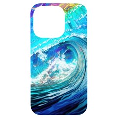Tsunami Waves Ocean Sea Nautical Nature Water Painting iPhone 14 Pro Black UV Print Case