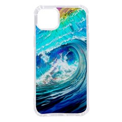 Tsunami Waves Ocean Sea Nautical Nature Water Painting iPhone 14 Plus TPU UV Print Case