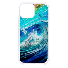 Tsunami Waves Ocean Sea Nautical Nature Water Painting iPhone 13 mini TPU UV Print Case