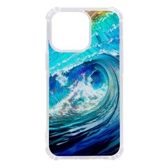 Tsunami Waves Ocean Sea Nautical Nature Water Painting iPhone 13 Pro TPU UV Print Case