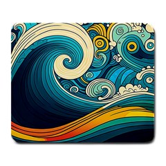 Waves Wave Ocean Sea Abstract Whimsical Abstract Art Large Mousepad