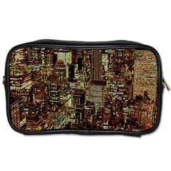 New York City Nyc Skyscrapers Toiletries Bag (two Sides) by Cowasu