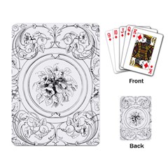 Vintage Design Line Art Frame Antique Old Retro Playing Cards Single Design (rectangle)