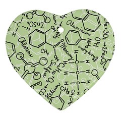 Multicolored Chemical Bond Illustration Chemistry Formula Science Ornament (heart)