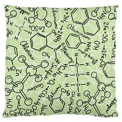 Multicolored Chemical Bond Illustration Chemistry Formula Science Standard Premium Plush Fleece Cushion Case (two Sides) by Cowasu