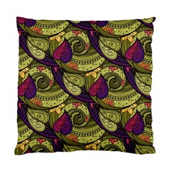 Pattern Vector Texture Style Garden Drawn Hand Floral Standard Cushion Case (one Side) by Cowasu