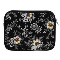 White And Yellow Floral And Paisley Illustration Background Apple Ipad 2/3/4 Zipper Cases by Cowasu