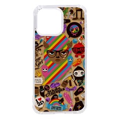 Multicolored Doodle Art Wallpaper Iphone 14 Pro Max Tpu Uv Print Case