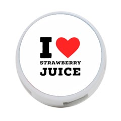 I Love Strawberry Juice 4-port Usb Hub (one Side) by ilovewhateva