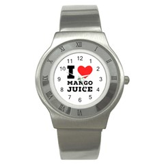 I love mango juice  Stainless Steel Watch