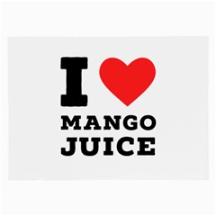 I love mango juice  Large Glasses Cloth