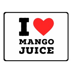 I love mango juice  Fleece Blanket (Small)