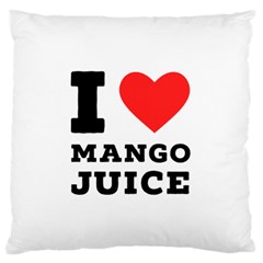 I love mango juice  Large Premium Plush Fleece Cushion Case (One Side)