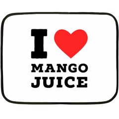 I Love Mango Juice  Fleece Blanket (mini) by ilovewhateva