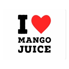 I Love Mango Juice  Two Sides Premium Plush Fleece Blanket (large) by ilovewhateva