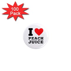 I Love Peach Juice 1  Mini Magnets (100 Pack)  by ilovewhateva