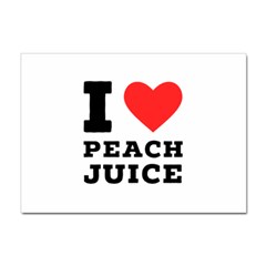 I Love Peach Juice Sticker A4 (10 Pack) by ilovewhateva