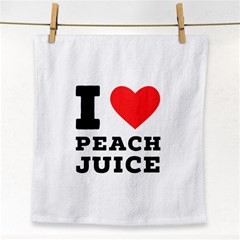 I Love Peach Juice Face Towel by ilovewhateva