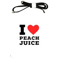I Love Peach Juice Shoulder Sling Bag by ilovewhateva