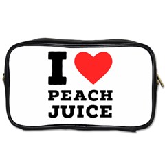 I Love Peach Juice Toiletries Bag (one Side) by ilovewhateva
