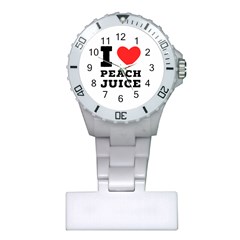 I Love Peach Juice Plastic Nurses Watch by ilovewhateva