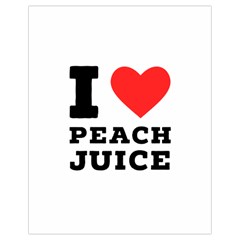 I Love Peach Juice Drawstring Bag (small) by ilovewhateva