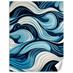 Pattern Ocean Waves Arctic Ocean Blue Nature Sea Canvas 12  X 16  by danenraven