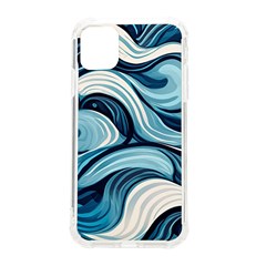 Pattern Ocean Waves Arctic Ocean Blue Nature Sea Iphone 11 Tpu Uv Print Case by danenraven