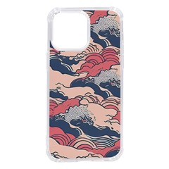 Waves Ocean Sea Water Pattern Rough Seas Iphone 14 Pro Max Tpu Uv Print Case by danenraven