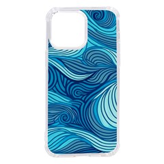 Ocean Waves Sea Abstract Pattern Water Blue Iphone 14 Pro Max Tpu Uv Print Case by danenraven