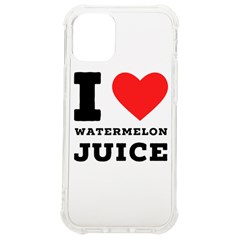 I Love Watermelon Juice Iphone 12 Mini Tpu Uv Print Case	 by ilovewhateva