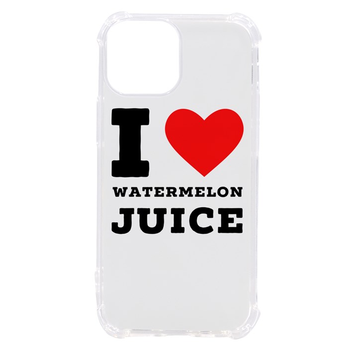 I love watermelon juice iPhone 13 mini TPU UV Print Case