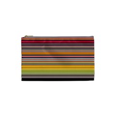 Neopolitan Horizontal Lines Strokes Cosmetic Bag (small) by Bangk1t