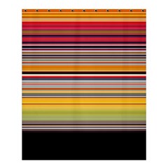 Neopolitan Horizontal Lines Strokes Shower Curtain 60  X 72  (medium) 