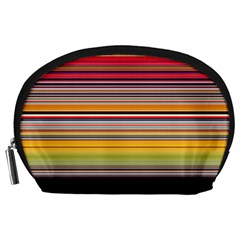 Neopolitan Horizontal Lines Strokes Accessory Pouch (large) by Bangk1t