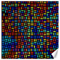 Geometric Colorful Square Rectangle Canvas 12  X 12 