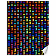 Geometric Colorful Square Rectangle Canvas 18  X 24 