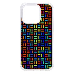 Geometric Colorful Square Rectangle Iphone 14 Pro Tpu Uv Print Case by Bangk1t