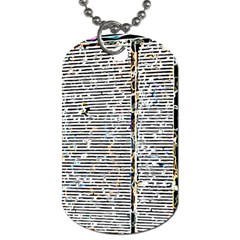 Manuscript Lost Pages Lost History Dog Tag (two Sides) by Bangk1t