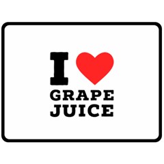 I Love Grape Juice Two Sides Fleece Blanket (large) by ilovewhateva