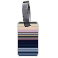 Horizontal Line Strokes Color Lines Luggage Tag (one Side)