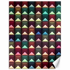 Diamond Geometric Square Design Pattern Canvas 12  X 16 