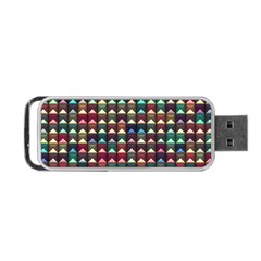 Diamond Geometric Square Design Pattern Portable Usb Flash (two Sides) by Bangk1t