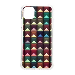 Diamond Geometric Square Design Pattern Iphone 11 Pro Max 6 5 Inch Tpu Uv Print Case by Bangk1t