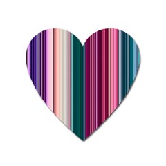 Vertical Line Color Lines Texture Heart Magnet by Bangk1t