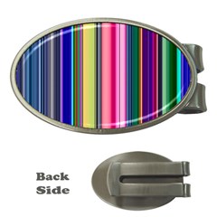 Pastel Colors Striped Pattern Money Clips (oval)  by Bangk1t