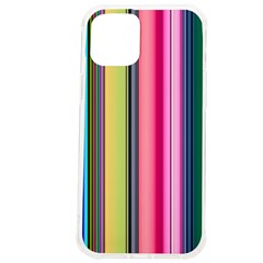 Pastel Colors Striped Pattern Iphone 12 Pro Max Tpu Uv Print Case by Bangk1t